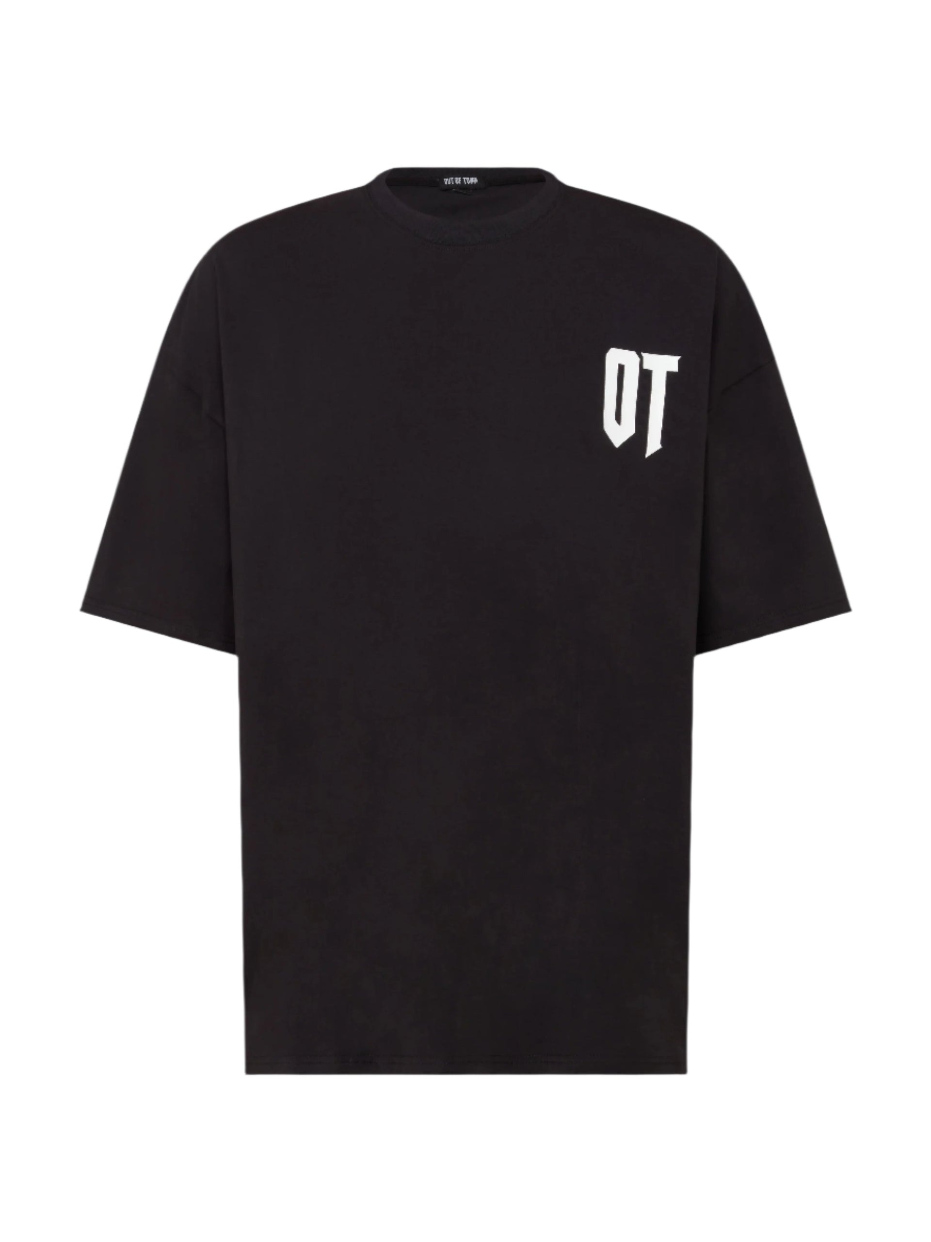 'OT logo' oversized shirt black (2 GSM/WEIGHT OPTIONS)