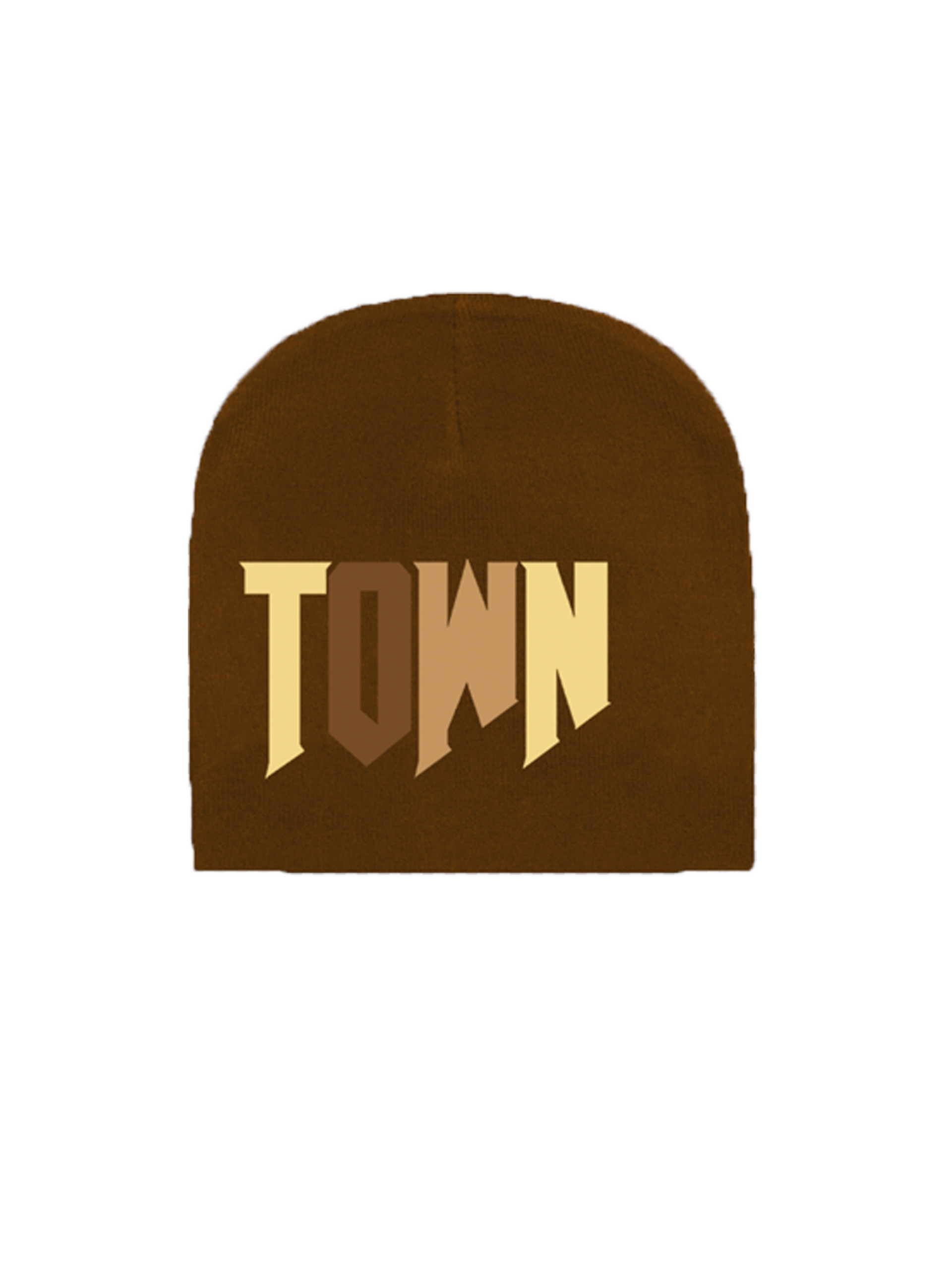 Out Of Town Beanie Hat Beige & Brown